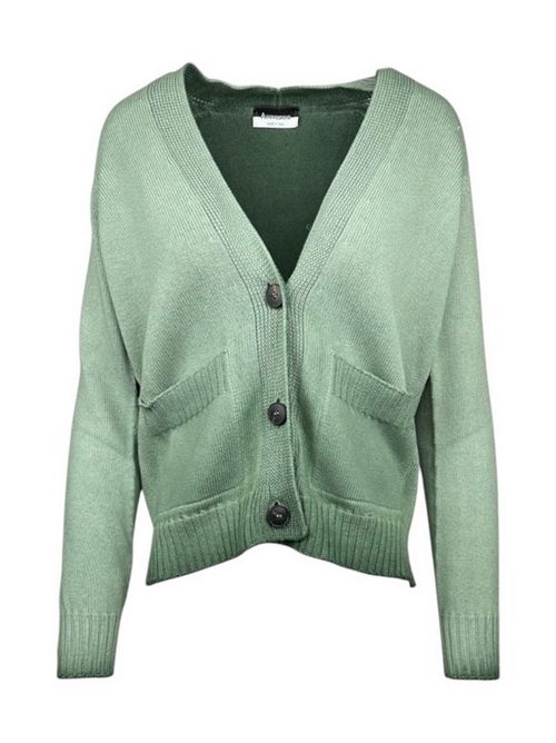 cardigan donna a scatola militare A rovescio | W9017/2207